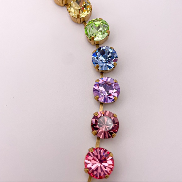 Loren Hope Retired Arista Rainbow Ombré Necklace. 17”-21”. NWT - Picture 5 of 16